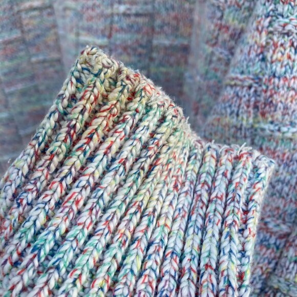 St. John's Bay Vintage Made in The USA Pastel Rainbow Confetti Sweater -Men's L - Picture 5 of 9